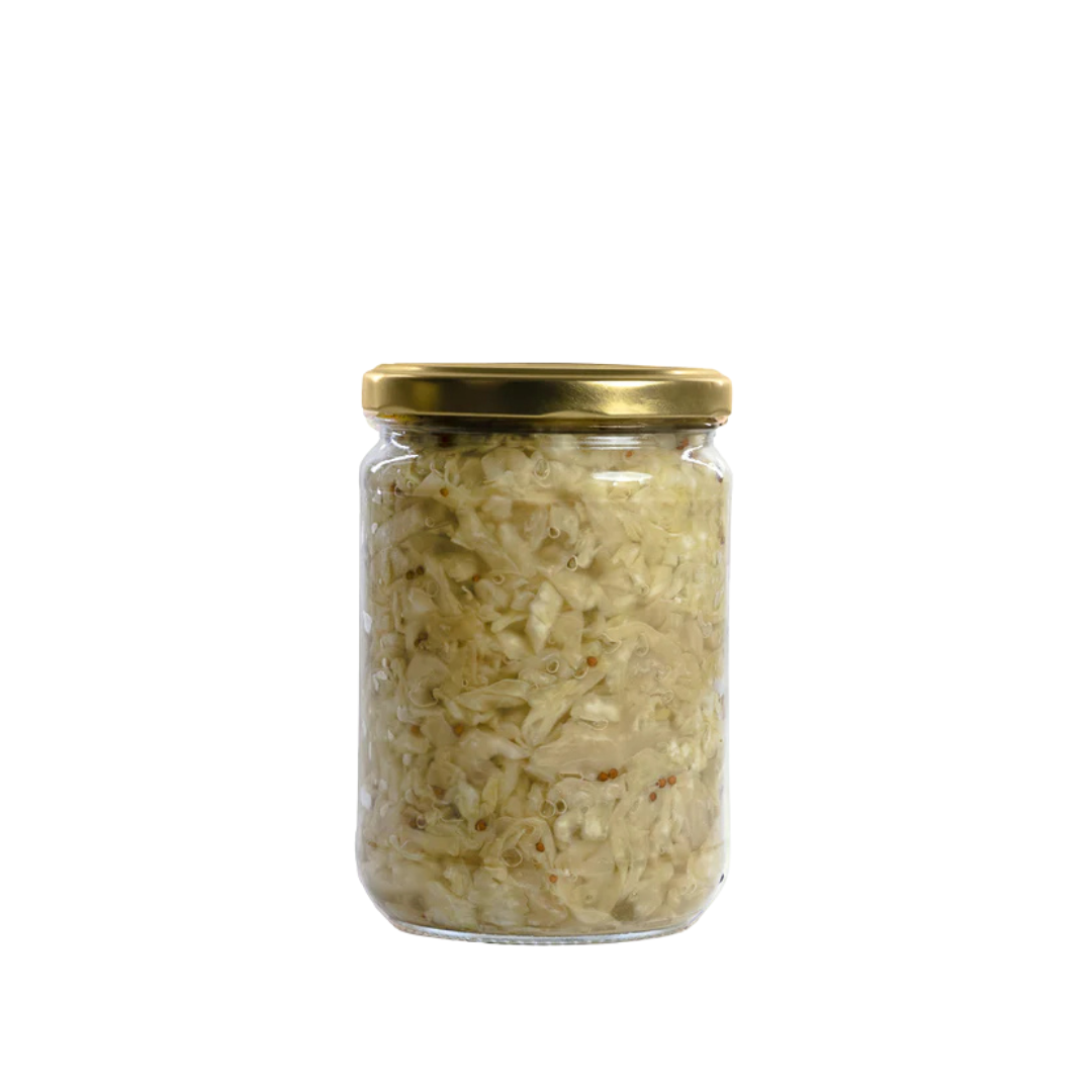 Fermented white cabbage black mustard